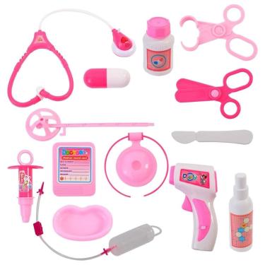 Imagem de Kit Faz de Conta Doutora Acessórios de Médico +3 Estimula Criatividade e Imaginação Bbr Toys