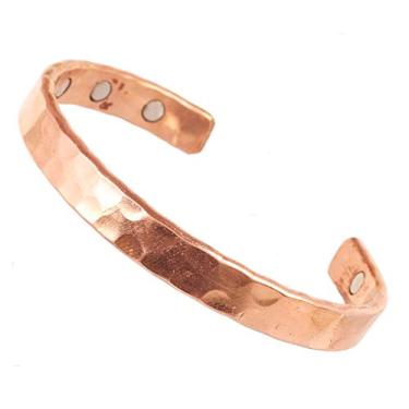 Imagem de Touchstone Pulseira indiana feita à mão de cobre curativo, joia de chacra, presente para mulheres e homens., One Size, Cobre e latão, Sem Pedra Preciosa