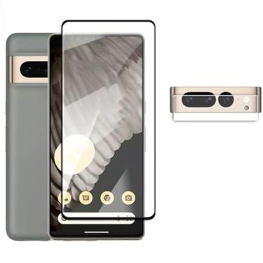 Imagem de para Google Pixel 7 6 Pro, vidro temperado 3D Full Curved Screen Screen Screen Film, filme de lente de vidro