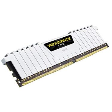 Imagem de Memória Corsair Vengeance LPX - 16GB(2x8GB), DDR4, 3000Mhz, C16, Branco - CMK16GX4M2D3000C16W