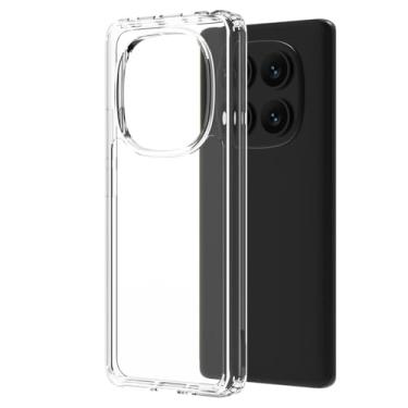 Imagem de Capa transparente para Xiaomi Redmi Note 14 Pro/Note 14 Pro+ / Redmi 14C - Ultrafina à prova de choque | Resistente a arranhões, transparente, para Redmi Note 14 Pro 5G (global)
