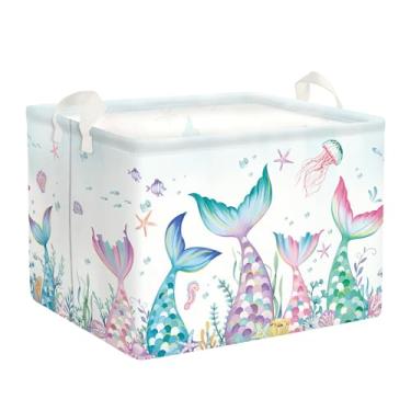 Imagem de HUUMONSS Cesto de lavanderia fantasia princesa colorido grande cesto de armazenamento dobrável para pais organizador de roupas de brinquedo para crianças, caixotes de roupas para quarto, banheiro