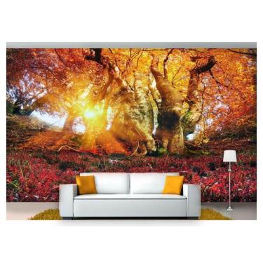 Imagem de Papel De Parede Floresta Natureza Árvores 3D 3M² Xna207 - Você Decpra
