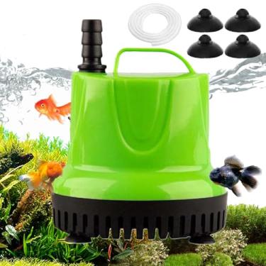 Imagem de Bomba de filtro de aquário - Bomba silenciosa para lagos com ventosa | Sistema de filtro de drenagem de cárter para circulação de fonte hidropônica de piscina de lagos