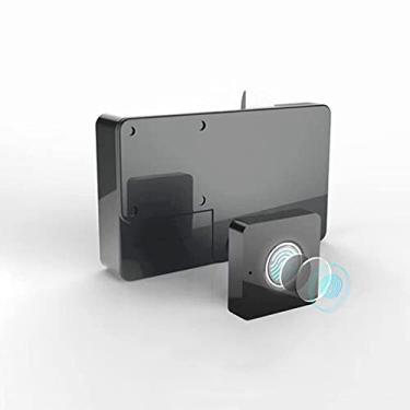 Imagem de Armário de plástico com impressão digital gaveta armários porta doca biométrica fechadura elétrica com baery carregável