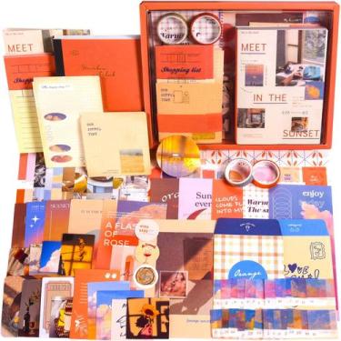 Imagem de Kit de suprimentos para scrapbooking OFFIGIFT Sunset com 351 unidades