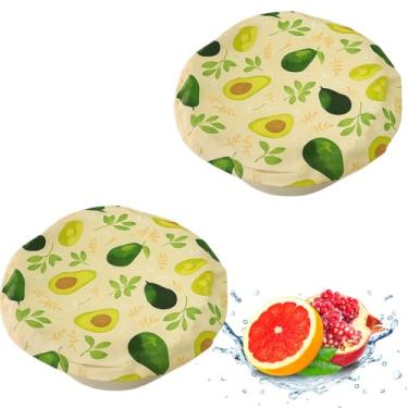 Imagem de Capas à prova de pão de algodão de cera de abelha – Capas de tigela de massa reutilizáveis para aumentar e armazenar, alternativa ecológica ao envoltório plástico, cozinha colorida essencial para