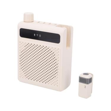 Imagem de SUNGOOYUE Amplificador de Voz Portátil, Mini Megafone Recarregável de Som Alto de 25w Com Microfone de Fone de Ouvido para Professores Apresentadores Guias Turísticos (Branca)
