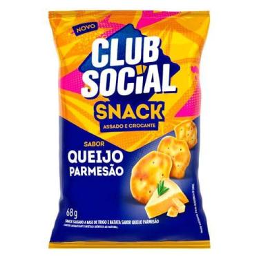 Imagem de Biscoito Salgado Assado Sabor Queijo Parmesão Club Social 68g