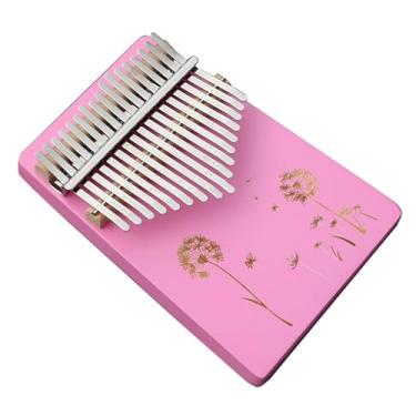 Imagem de Piano de polegar Kalimba rosa 17 teclas piano portátil de dedo para adultos iniciantes amantes de música (cor: 06)