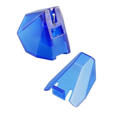 Imagem de Caneta Stylus azul de 2 m adequada para cartuchos, ponta de diamante elíptico nude, cartuchos azuis de 2 m