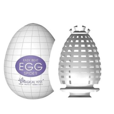 Imagem de Egg Magical Kiss Masturbador Masculino – Textura Realista, Silicone Flexível e Compatível com Lubrificante| Modelo Spider