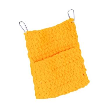 Imagem de IEUDNS Rede para animais de estimação, cama para furão, porquinho-da-índia, rede macia para hamster, para e pequenos animais, Amarelo