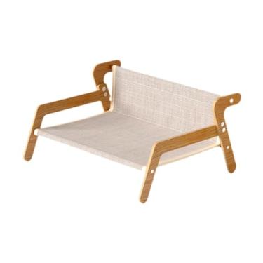 Imagem de Fenteer Arranhador para gatos, espreguiçadeira, garras de trituração, proteção para móveis, prancha para arranhar gatos, espreguiçadeira para gatos internos, Juta