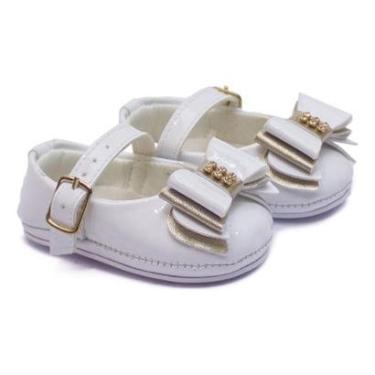 Imagem de Sapatilha Infantil Menina Laço Bebê Casual Conforto-Feminino