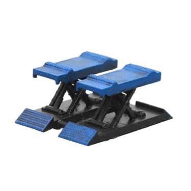 Imagem de YIJU Expositor em miniatura para ferramentas de garagem de carros em escala 1/64, acessórios para oficina mecânica, simulação em resina para projetos, Elevador de Carros