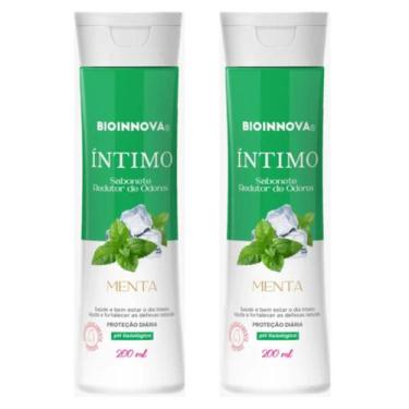 Imagem de Kit 2 Sabonetes Íntimos Menta 200ml  Frescor e Proteção Diária  BioInn