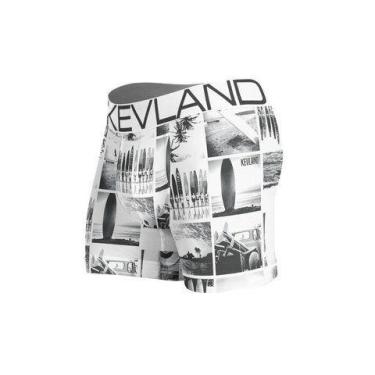 Imagem de Cueca Boxer Kevland Classic Surf Times, G, Branco