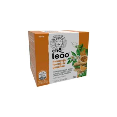 Imagem de Chá Leão Maracujá, Laranja e Gengibre 10 Sachês 22g