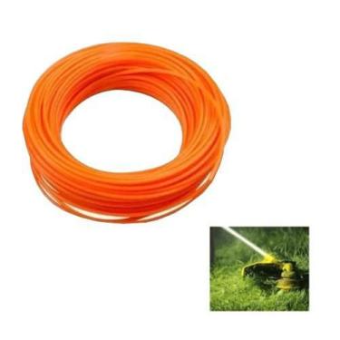 Imagem de Fio Nylon P/ Roçadeira Quadrado Cortador Grama 10 Metros 3mm - Maray