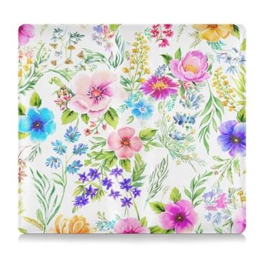 Imagem de Burbuja Suporte de registro e seguro de carro, flores botânicas, caixa de luvas de couro, porta-luvas, organizador de documentos, carteira de documentos, estojo de acessórios