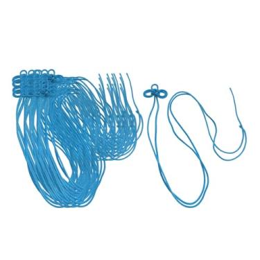 Imagem de UGPLM 20 peças de amuletos, nós decorativos, artesanato DIY, decoração Feng Shui, sachês para pendurar, cordão para enfeites de portas e janelas, Azul