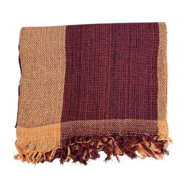 Imagem de Manta Para Sofá Decoração(Xadrez vermelho/amarelo)