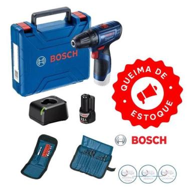 Imagem de Parafusadeira e Furadeira a Bateria Bosch GSR 120-LI com Acessórios - 