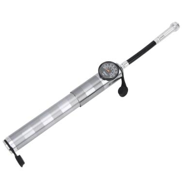 Imagem de Alomejor Bomba de Alta Pressão Portátil da Bicicleta da Liga de Alumínio, Agulhas Fáceis da Bola do Interruptor da Válvula de Presta Schrader para Brinquedos das Bolas