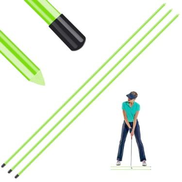 Imagem de Amy Sport Varas de alinhamento de golfe para treinamento de swing 86 cm, pacote com 2 3, bastão de golfe para colocar corretor de postura, comprimento perfeito para caber em qualquer bolsa de golfe