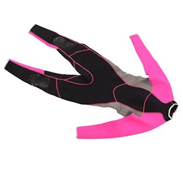 Imagem de aqxreight Roupa de Mergulho Feminina de Corpo Inteiro, Peça única, Surf, Mergulho, Pele de, Proteção contra Queimaduras, Manga Longa, Zíper, Secagem Rápida, 3 Mm S para água IMPERMEÁVEL, Calças (XL)
