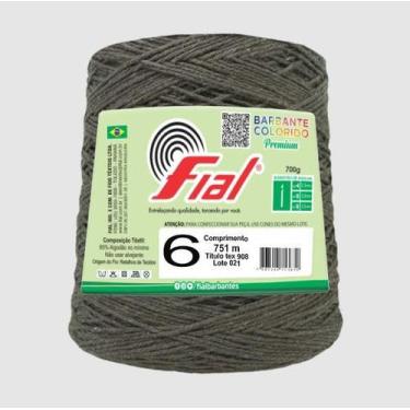 Imagem de Kit 6 Barbantes Fial Nº6 700 Gramas, 35 Marrom
