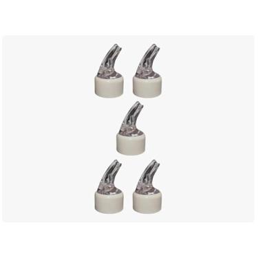 Imagem de Kit 5 Bicos Dosador De Azeite Vinagre 30mm Bpa Free branco