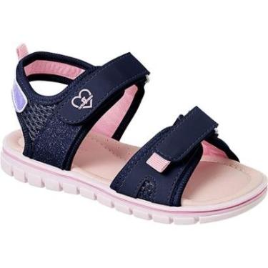 Imagem de Sandália Infantil Ortopasso Anatômica Menina Azul Marinho-Feminino