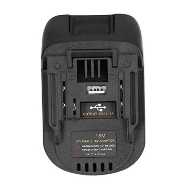 Imagem de Hyuduo Kit Conversor de Adaptador de Bateria de 18 V Com Porta USB de 5 V, Nylon 66 e Conector de Latão para Ferramentas de Lítio de 18, Base de Energia Compacta para Carregamento No Local de