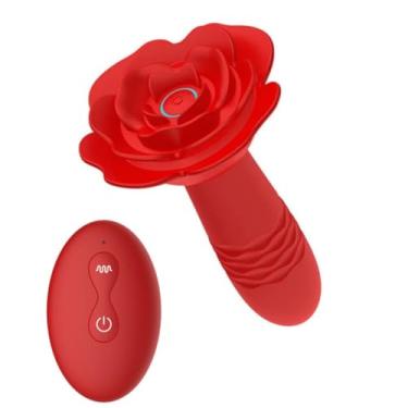 Imagem de Plug Anal Led 10 Modos Vibração Silicone 14,1 X 7,4 Cm Controle Remoto Brinquedo Erótico PL184