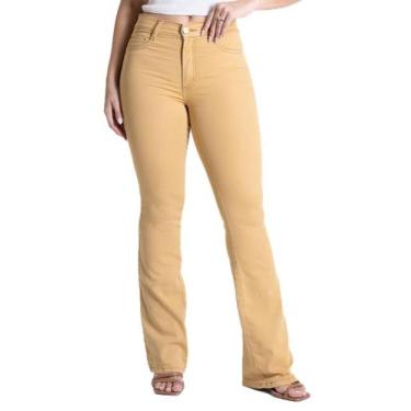 Imagem de Calça Sarja Sawary Boot Cut - 281809 - Amarelo 40, Amarelo, 40