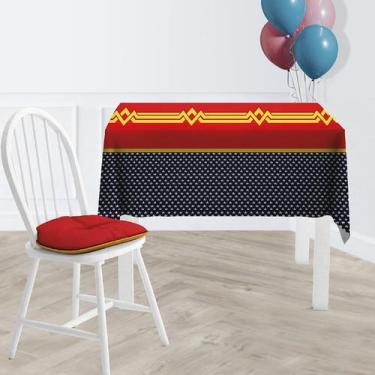 Imagem de 1 Toalha Mesa Festa TNT Estampado Maravilha Estrela 140X200 - Idealiza
