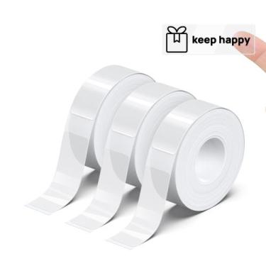 Imagem de Fita de etiqueta POLONO P31S 14x40mm Transparente 540 Etiquetas