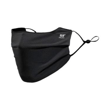 Imagem de Máscara Facial De Seda Gelada Respirável Com Proteção UV, Lavável E Re