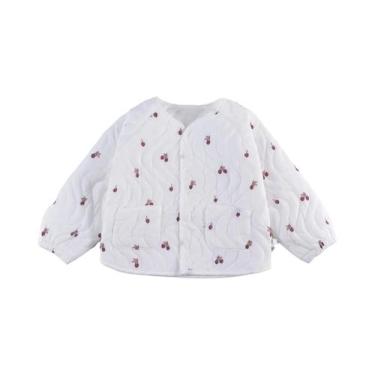 Imagem de Jaqueta De Algodão Impressa Para Meninas De 3 a 6 Anos, Cardigã Versát