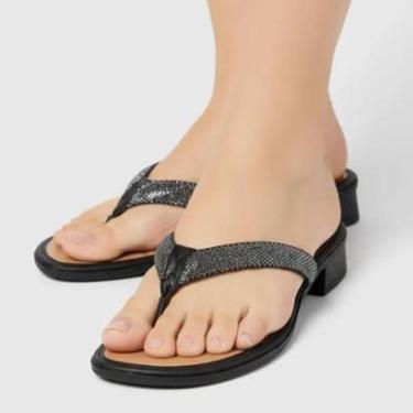 Imagem de Tamanco Feminino Salto Grosso Baixo Mississipi J0981 - Preto-Feminino