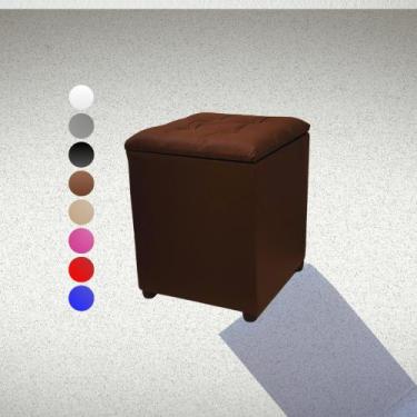 Imagem de Puff Baú Quadrado Conforto No Serviço Fácil de Limpar - Realizar, Marr