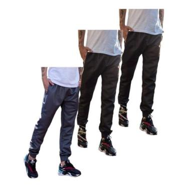 Imagem de Kit 3 Calças Jogger Tactel Estilo Neymar Inverno 2 Bolso 016 - J94, 2 