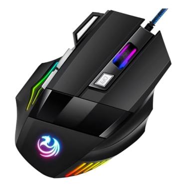 Imagem de Mouse Gamer X7, 7 Botões, 800-2400 DPI Ajustável, LED RGB, Preto, Alta Precisão, Cabo Reforçado