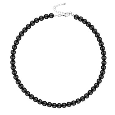 Imagem de Colar longo de pérolas dos anos 1920, colar de pérolas falsas, imitação de contas, colar de pérolas longas Gatsby anos 20, bijuteria, imitação de pérola, imitação de pérola