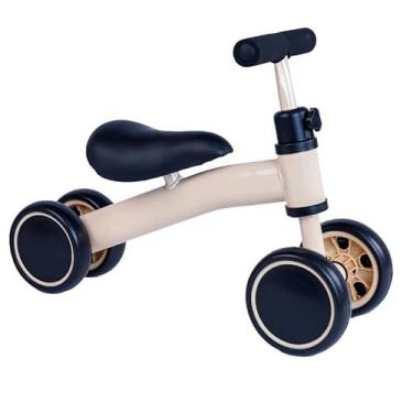 Imagem de Bicicleta De Equilíbrio 4 Rodas Sem Pedal Infantil Quadro Metal (Nude)