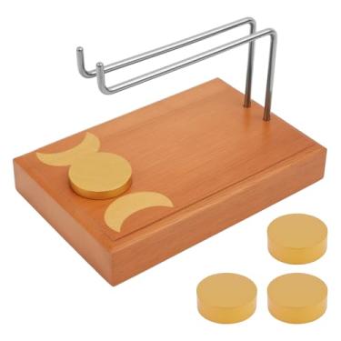 Imagem de Suporte de madeira de nogueira Palo Santo, suporte de sálvia de incenso com 4 bandejas de suporte de velas, coletor de poeira de grande capacidade, os suportes Palo Santo mais completos para sua sala