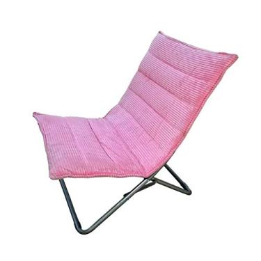 Imagem de ONDHGFBGB Cadeira de descanso para almoço, cadeira reclinável de escolta preguiçosa dobrável, varanda para casa, antiderrapante, cor sólida, escolha de várias cores, espreguiçadeira