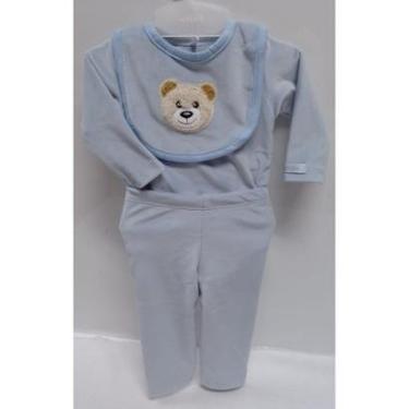 Imagem de Conjunto Luxo Plush Bebê Menino Inverno 3 Pçs LessaKids 9200-Masculino